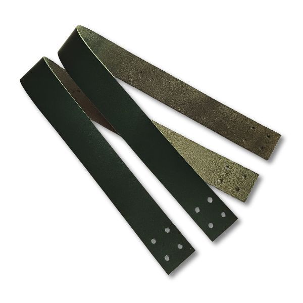 Asas Cuero 40 cm Par Verde Botella