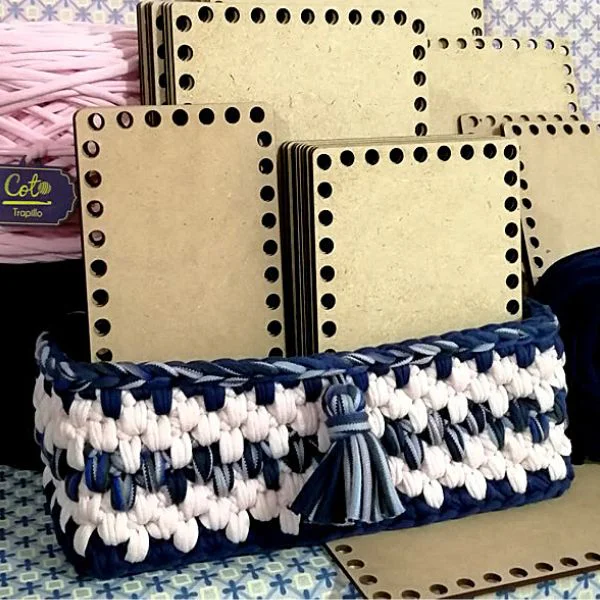 Bases Rectangulares de Madera para Tejer Cestas y Carteras