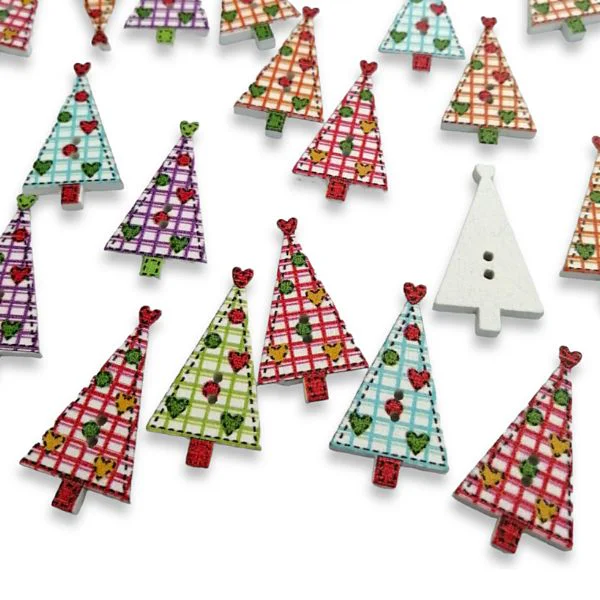 Botones Arbolitos para Manualidades Scrap