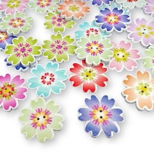 Botones Flowers para Coser en Prendas y Manualidades