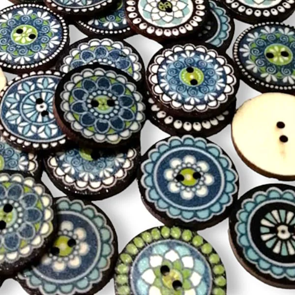 Botones Winter diseño exclusivo para decorar prendas y manualidades