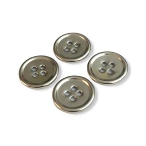 Botones de Metal delgado 4 agujeros