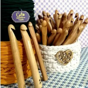 Crochet de Madera en varios tamaños para Tejer