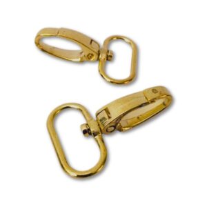 Gancho Mosquetón Giratorio para Carteras Dorado Clásico