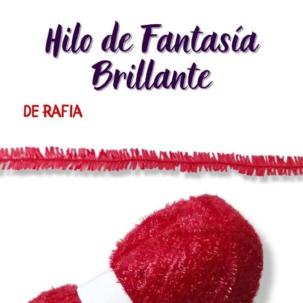 Hilo de Fantasía de Rafia Brillante