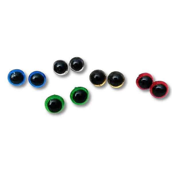 Ojitos de Seguridad de Acrílico de Colores 10mm