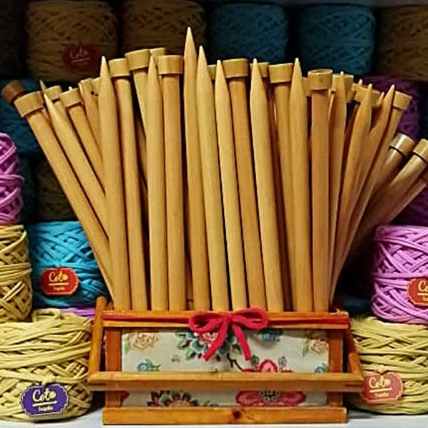 Palitos de Tejer de Madera Hecho en Perú