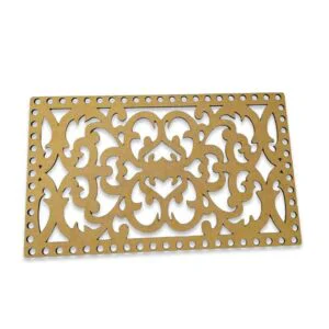 Tapa Labrada Rectangular de Trupán Mdf para Tejer