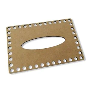 Tapa Porta Pañuelos de Trupán Mdf para Tejer