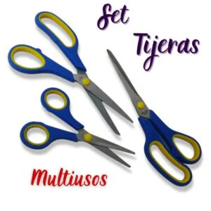 Tijeras Multiusos Set 3 unidades distintos tamaños