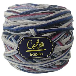 Trapillo Listado Azul y Rosa