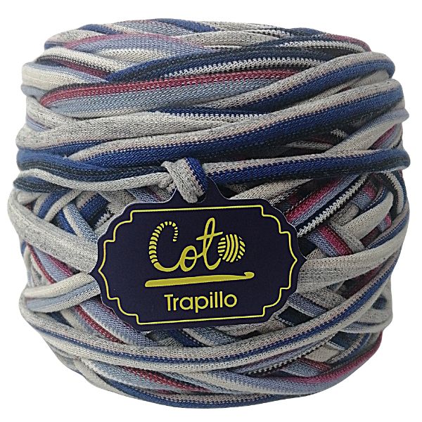 Trapillo Listado Azul y Rosa