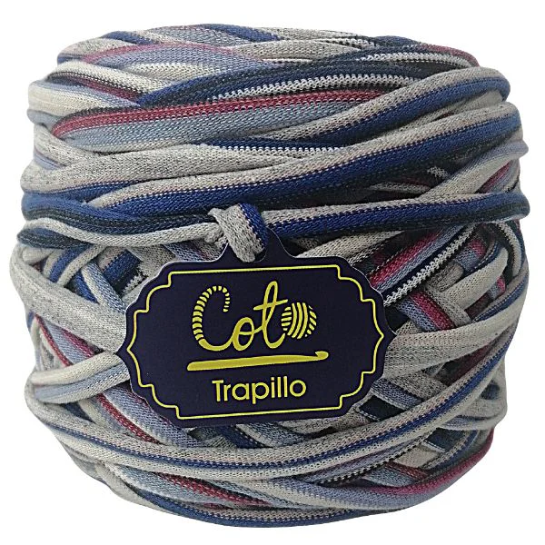 Trapillo Listado Azul y Rosa