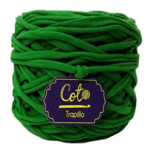 Trapillo Verde Perico Claro de Algodón Jersey