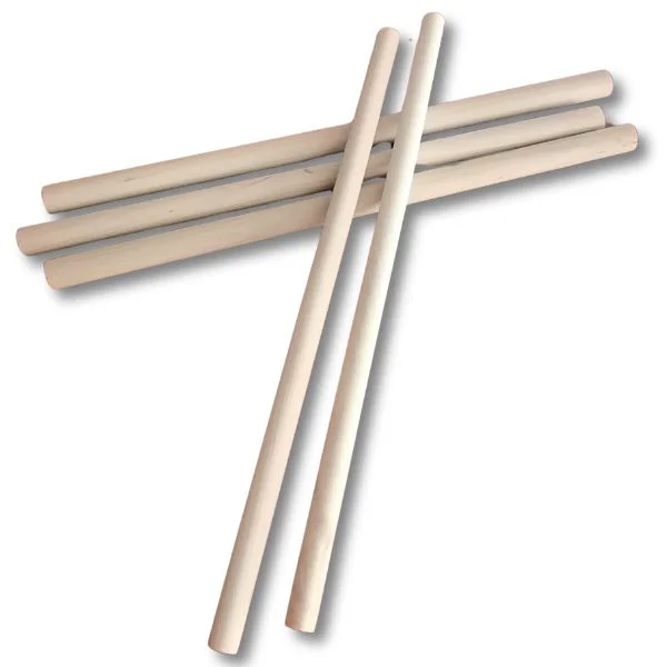 Vara de Madera Sin topes Pino 30 cm