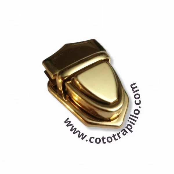 Broche Triangular 35cm Dorado