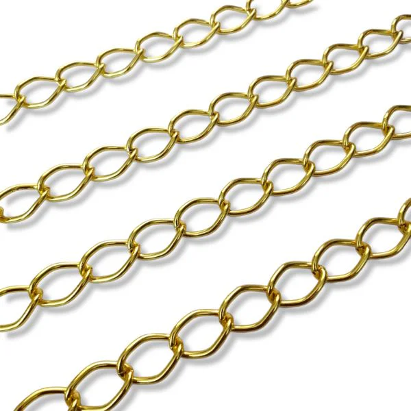 Cadenas Doradas para Bolsos y Carteras 2 cm eslabón