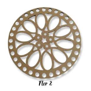 Mdf Base de Trupán para Tejer Diseño Flor2