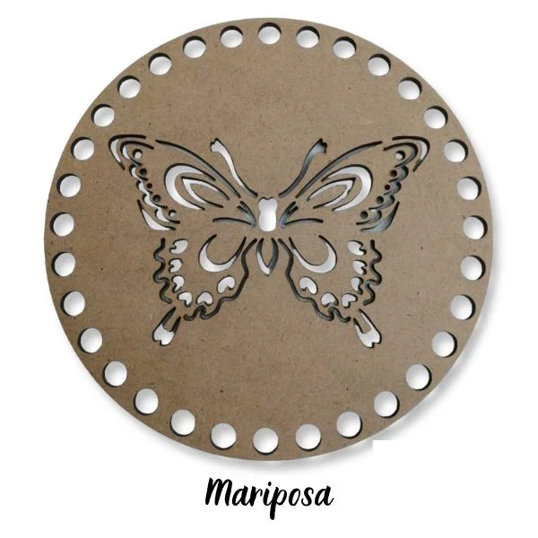 Mdf Base de Trupán para Tejer Diseño Mariposa