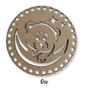 Mdf Base de Trupán para Tejer Diseño Oso