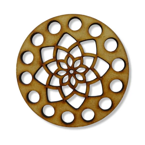 Mdf Base de Trupán para Tejer DiseñoPosavasos Mandala