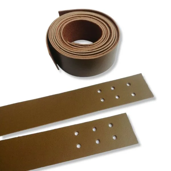 Tiras de Cuero para Asas de Bolsos y Carteras con Agujeros para Tejer 750x25mm