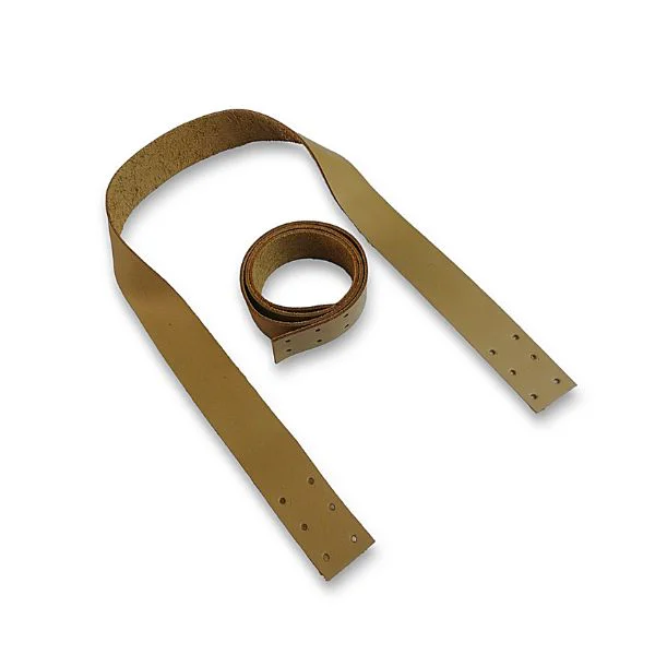 Asas Cuero con 6 agujeros para coser 54 x 3 cm Beige Cremoso 1 par