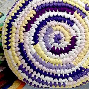 Cojín Circular<br>de Trapillo de Algodón