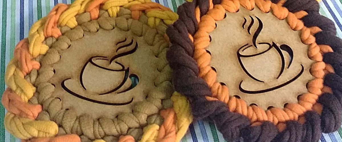 Posavasos de Trapillo y Trupán MDF