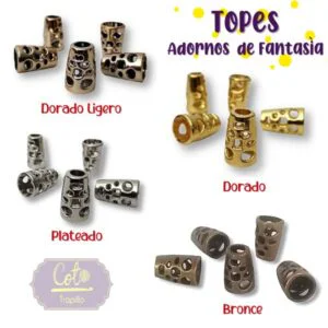 Topes Quesitos<br>(25 unidades) varios colores