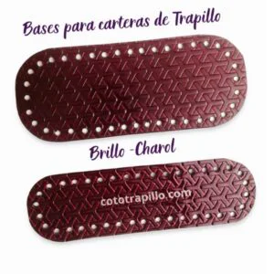 Bases para tejer Bolsos y Carteras de Charol
