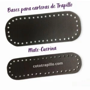 Bases para tejer Bolsos y Carteras de Cuerina