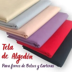 Tela de Algodón Popelina para forros de bolsos y carteras