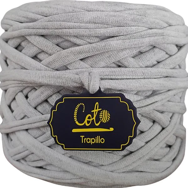 Trapillo Gris Hielo Jaspeado de Algodón Variedad de Colores