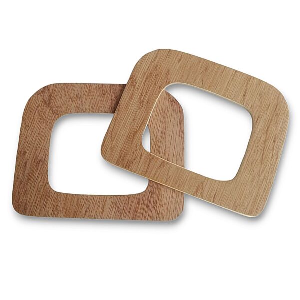 Asas de Madera Forma Rectangular Cuadrada