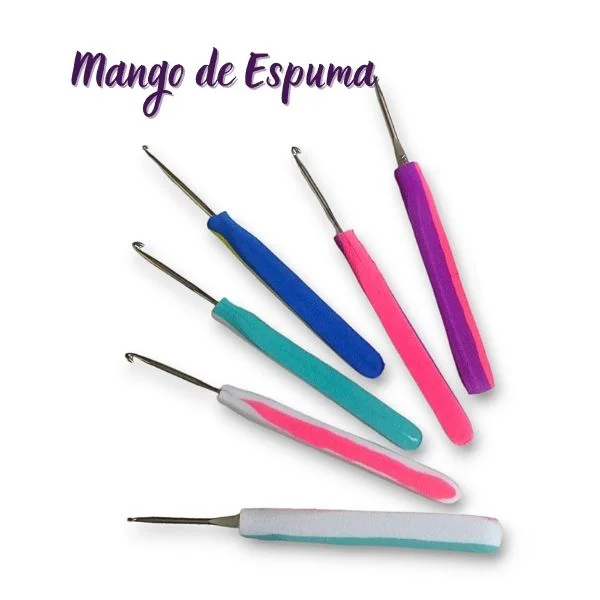 Crochet de Metal sin Mango-Acero-Mango-Espuma