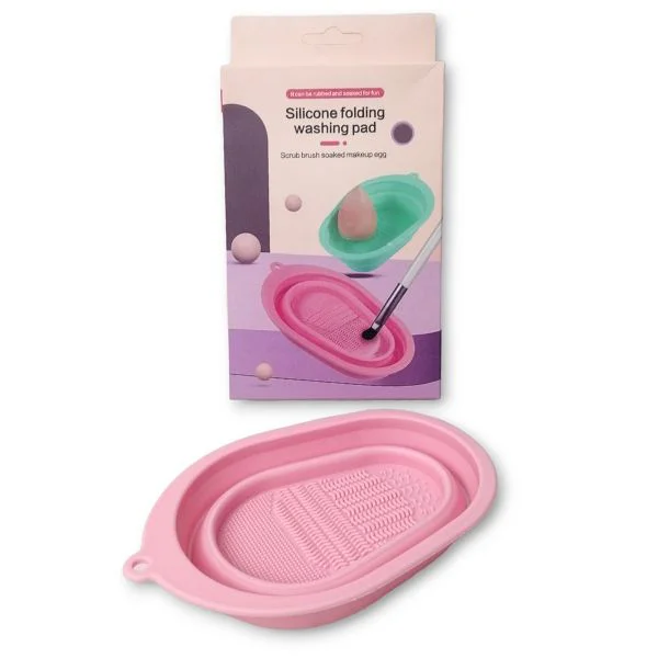Limpiador de Pinceles de Silicona Bandeja con texturas para Limpiar Brochas y Pinceles