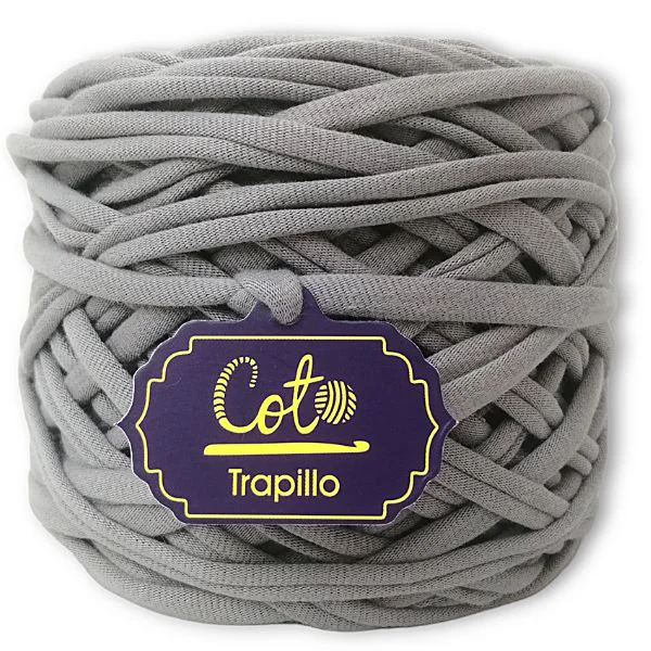 Trapillo de Algodón Gris Claro Mediano
