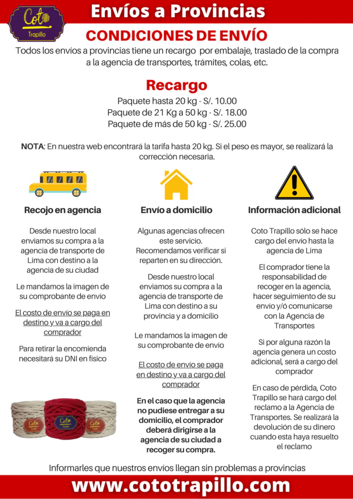 Envios a Provincias de Todo el Perú. Envíos Puntuales y Garantizados