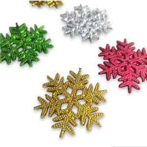 Apliques Copos de Nieve Navidad Adornos para Manualidades y Decoración