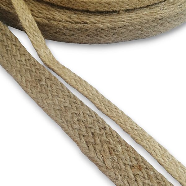 Cinta de Yute Trenzada para Asas de Bolsos y otras Manualidades Natural