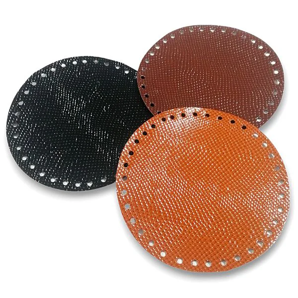 Bases para tejer Bolsos y Carteras de Charol Circular Redondo