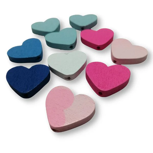 Piezas de Madera Forma Corazón
