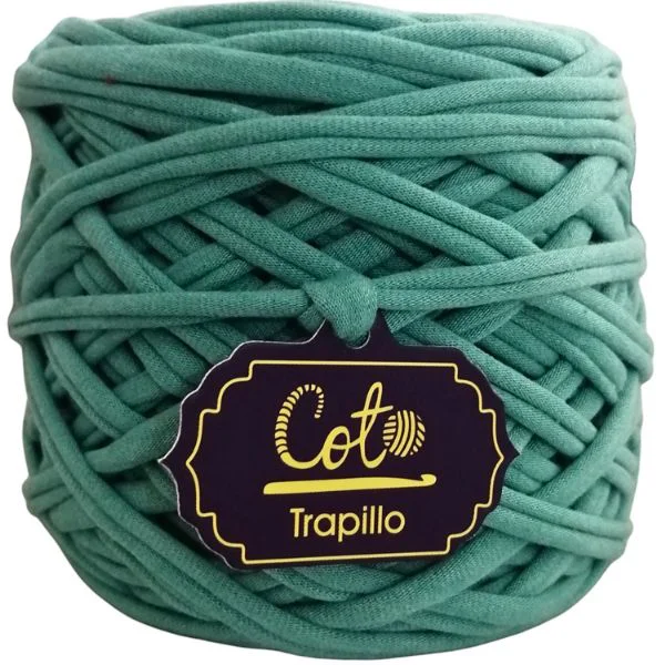 Trapillo Verde Turquesa para Tejer a Crochet Palitos y Macramé