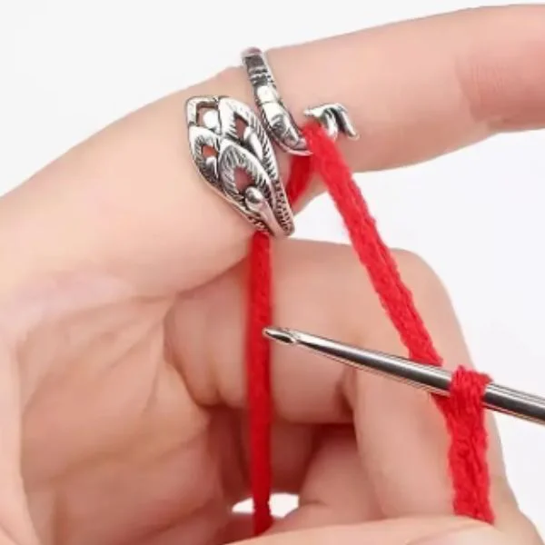 Anillo para Tejer Ganchillo Hilo Lana
