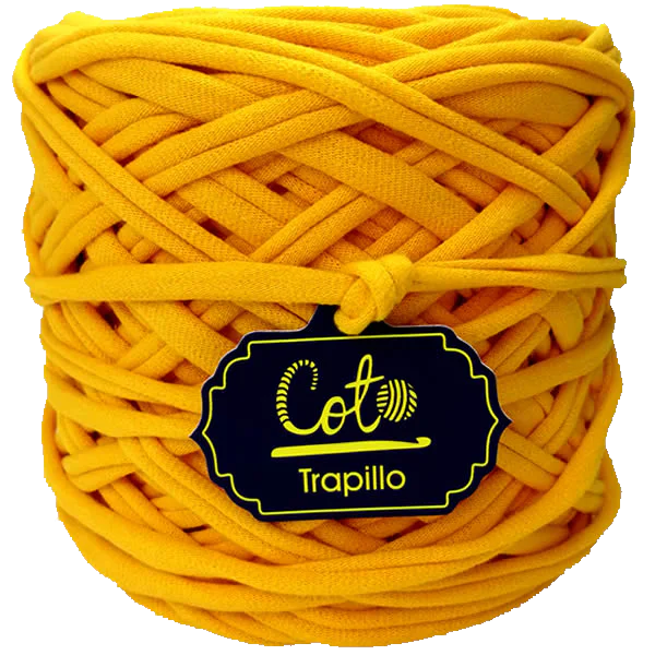 Trapillo Amarillo Oro 1 para Tejer a Crochet