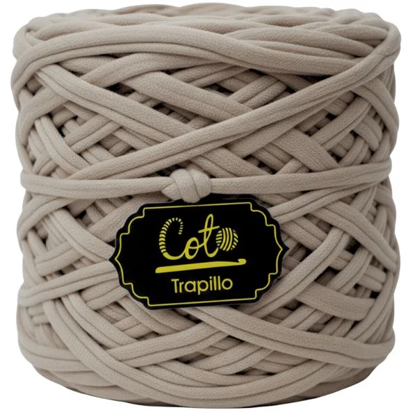 Trapillo Beige Claro de Algodón para Tejer