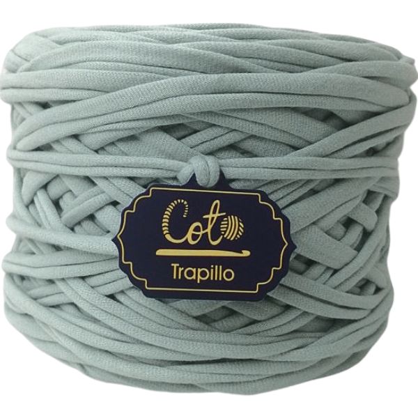 Trapillo Verde Cemento Claro para Tejer Producto Peruano