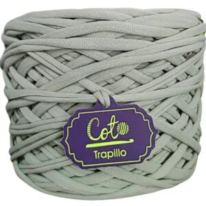 Trapillo Verde Olivo Claro para Tejer a Crochet Palitos y Macramé