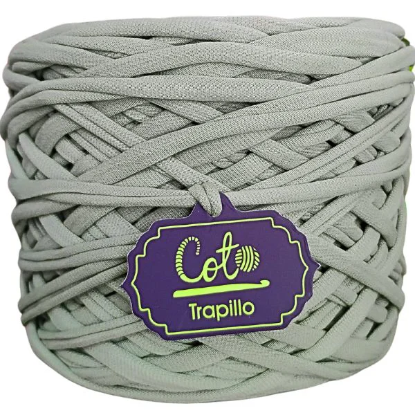 Trapillo Verde Olivo Claro para Tejer a Crochet Palitos y Macramé